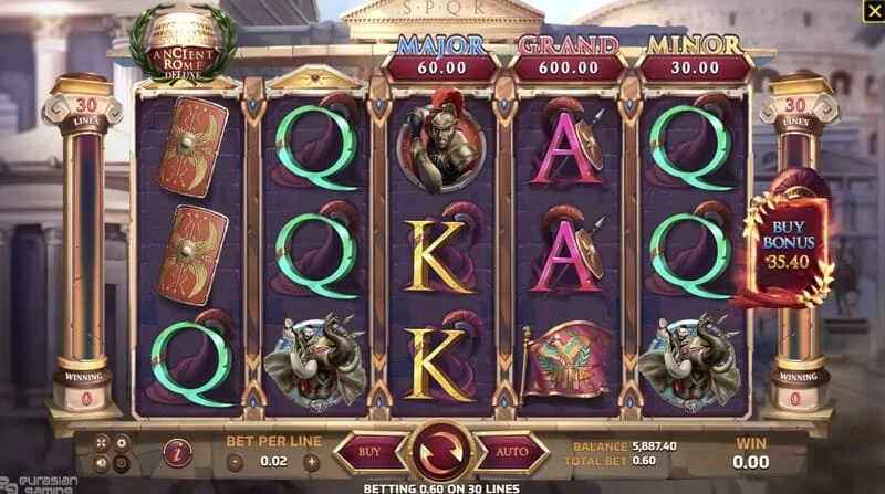 Ancient Rome Deluxe AI - rozgrywka z wygrywającą linią